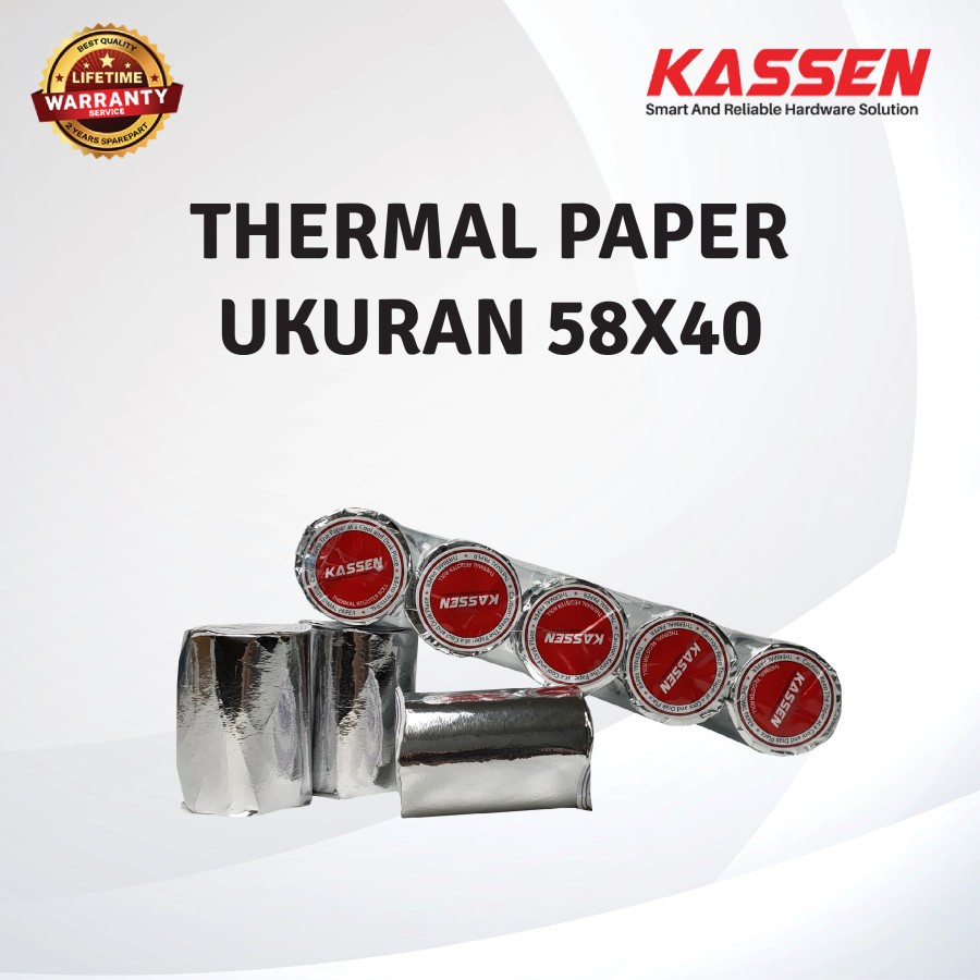 KASSEN KERTAS THERMAL PAPER ROLL UKURAN 58X40