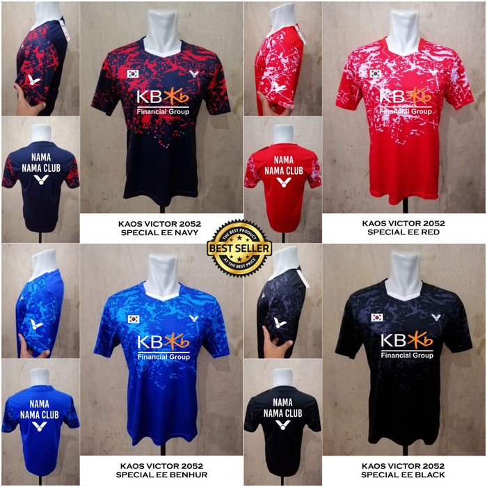 Baju badminton victor 2052 SPECIAL EE kaos victor badminton import