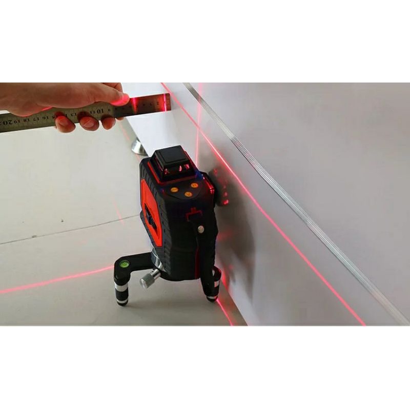 King Kai Mesin Penggaris Laser Merah 3D Self Leveling 8 Line High-precision