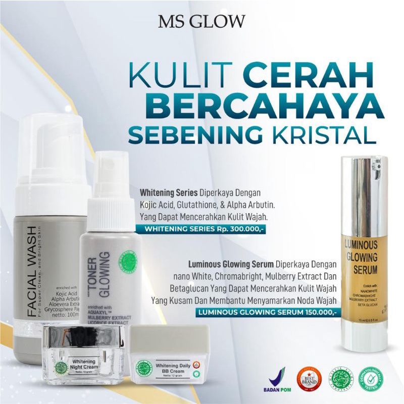MS GLOW ( paket lengkap )
