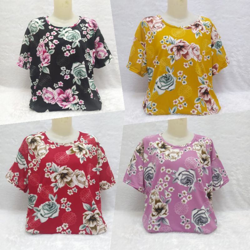 BAJU WANITA TERKINI ATASAN WANITA MOTIF BUNGA