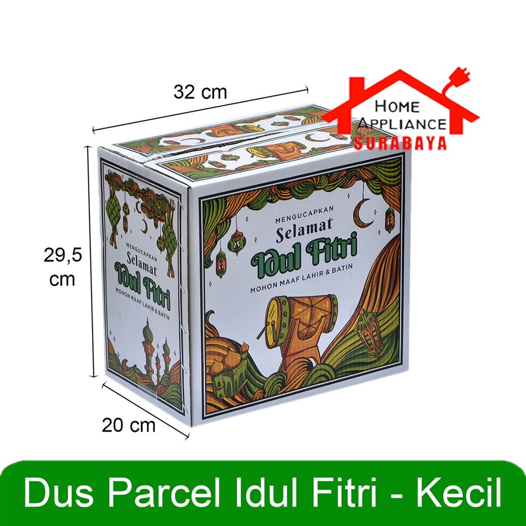 Kardus Dus -Box Sembako Parcel Lebaran - Natal Motif Idul Fitri - Batik - Ikan