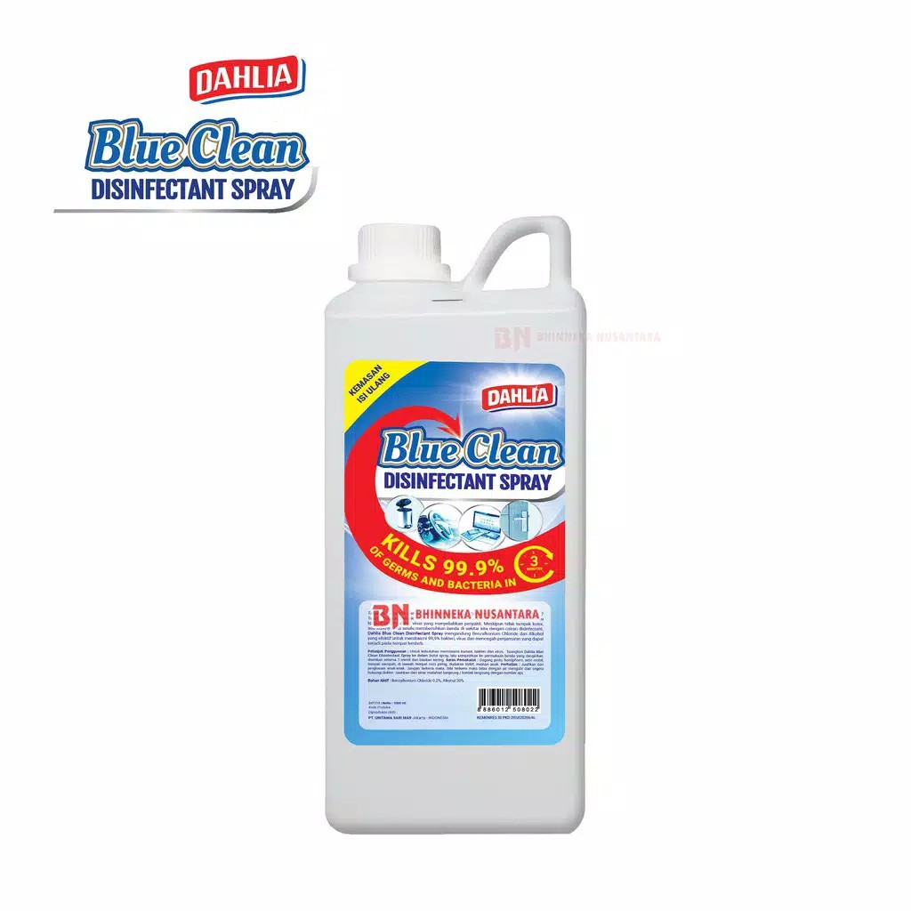 Dahlia Blue Clean Disinfectant Spray Refill 1000 ml