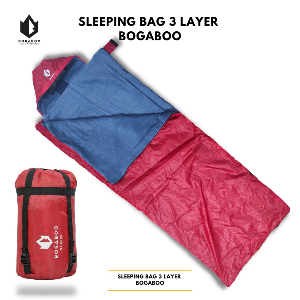 Sleeping Bag 3 Layer BOGABOO  - SB 3 Layer - Kantong Tidur Kompres SISTEM
