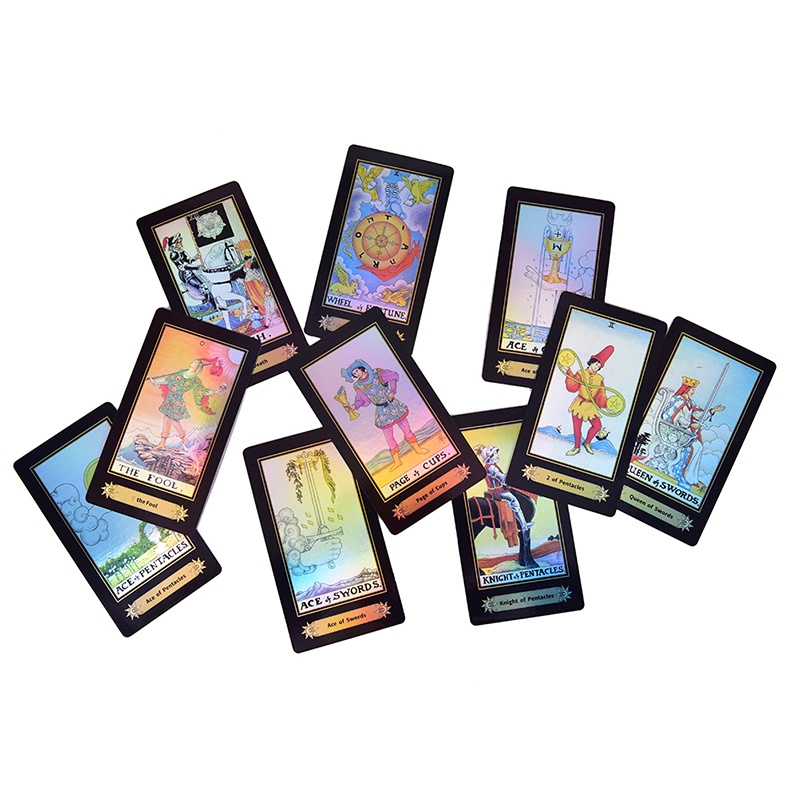 (LUCKID) Waite Rider Tarot Versi Inggris Dengan 78 Kartu