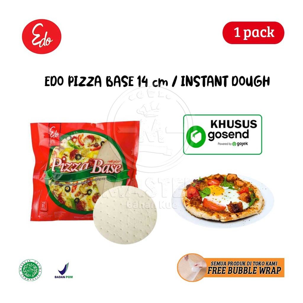 

Edo Pizza Base / Roti Pizza 15 cm (Belum ada topping) [1 pack isi 3 lbr] KHUSUS GOSEND