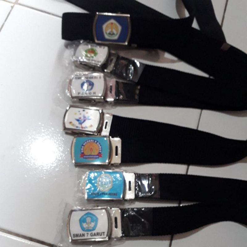 Sabuk gesper sekolah logo Costum SD SMP SMA