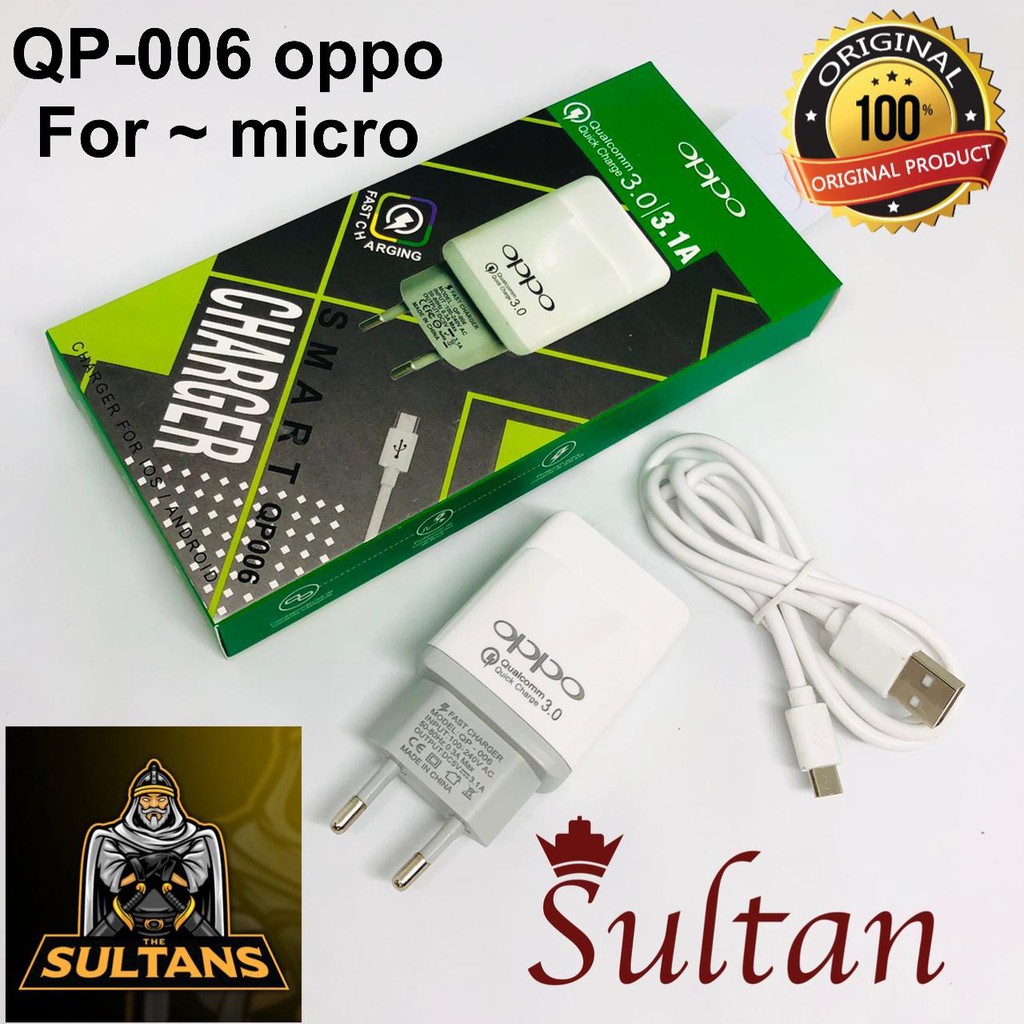 TRAVEL CHARGER XIAOMI QP-006 CHARGER SAMSUNG OPPO VIVO REALME 3.1A ORIGINAL A80/M002