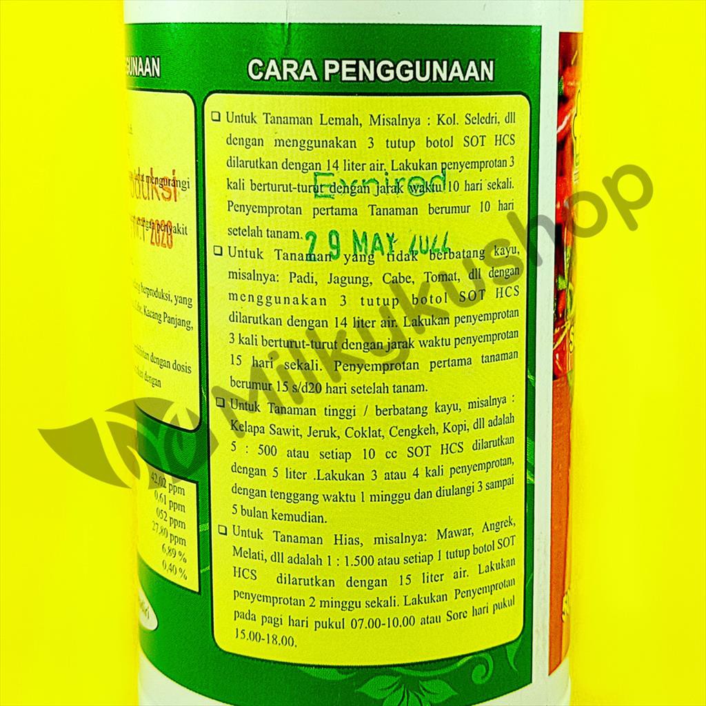 SOT 500 ML HCS SUPLEMEN ORGANIK TANAMAN PUPUK CAIR