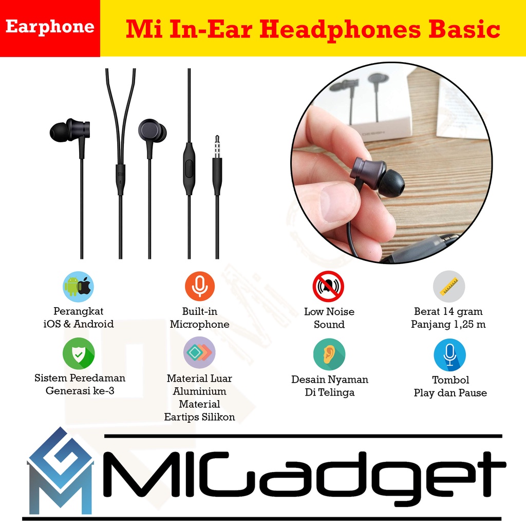 Xiaomi Mi In-Ear Headphones Basic Earphone