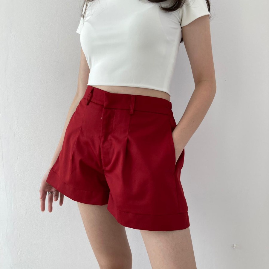 Belinda Short Pants Celana Pendek Wanita Premium Korea Style Highwaist - Big Plaza