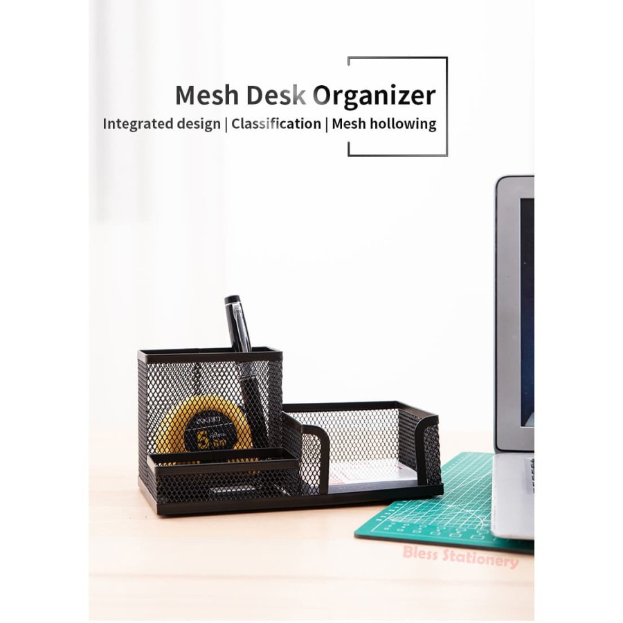 

Deli tempat alat tulis besi tempat pulpen jaring tempat pensil pen stand pen holder