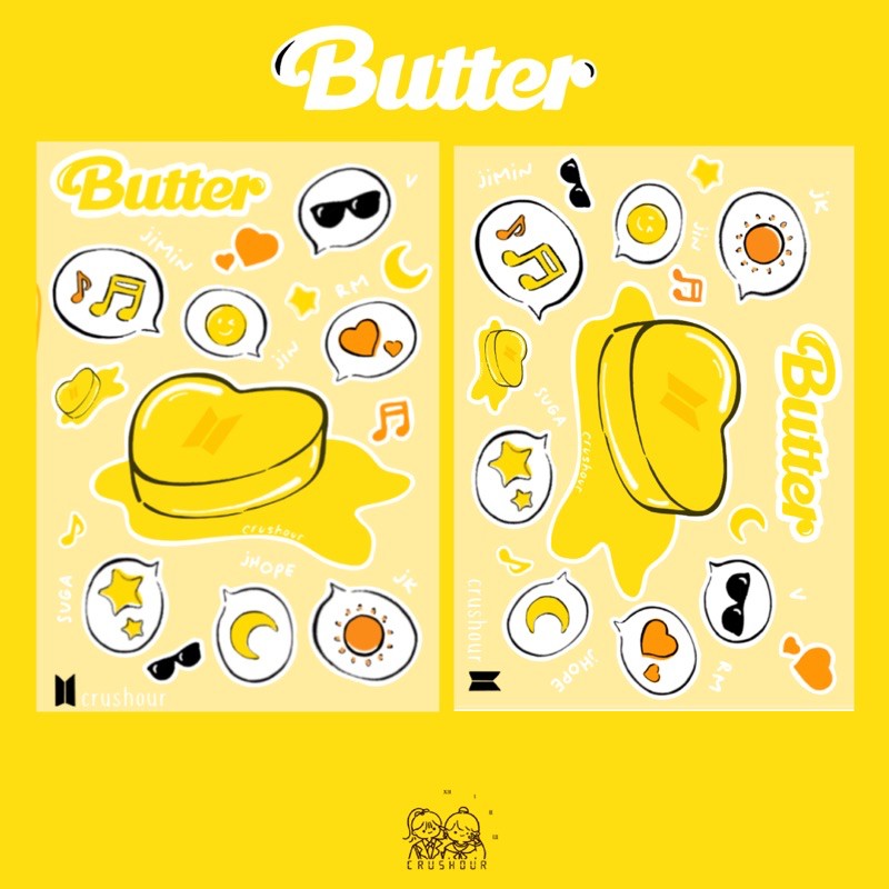 

BTS BUTTER STICKER SHEET