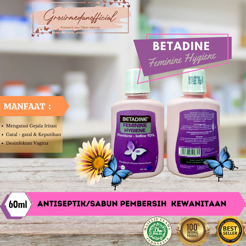 BETADINE FEMININE HYGIENE 60 ML - ATASI GATAL DAN KEPUTIHAN