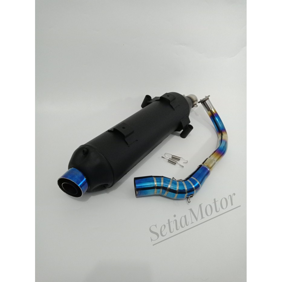 Knalpot Tsukigi Bobokan Standar Leher Pelangi - Motor Vario 110