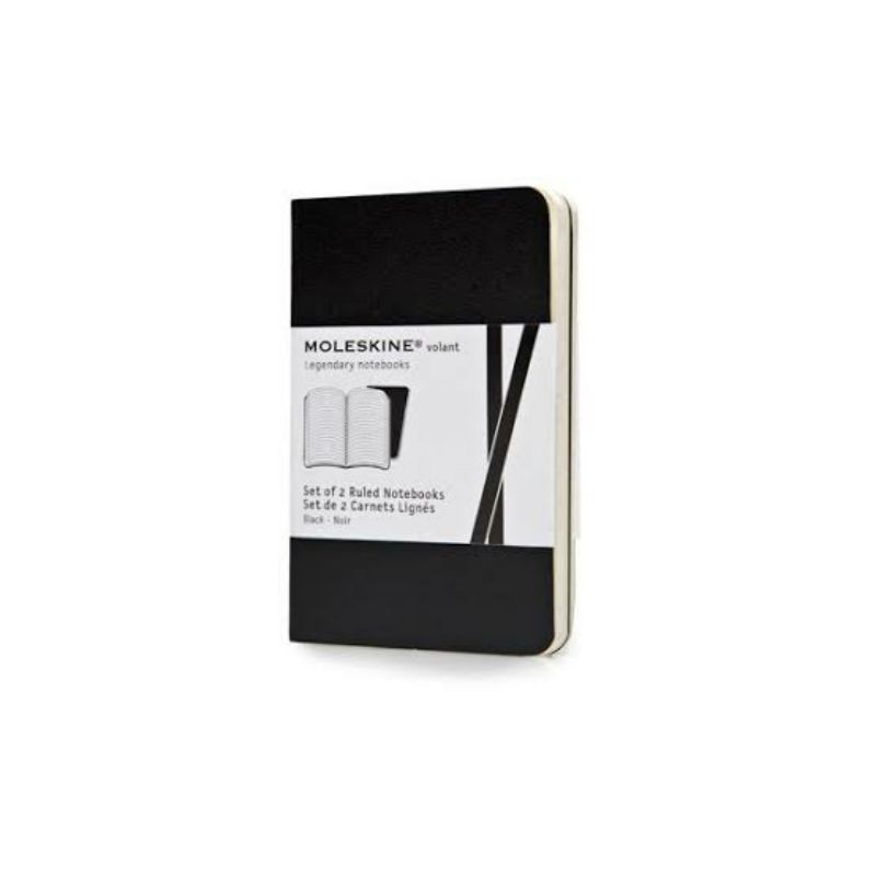 

Moleskine Volant Black XS Plain Journals