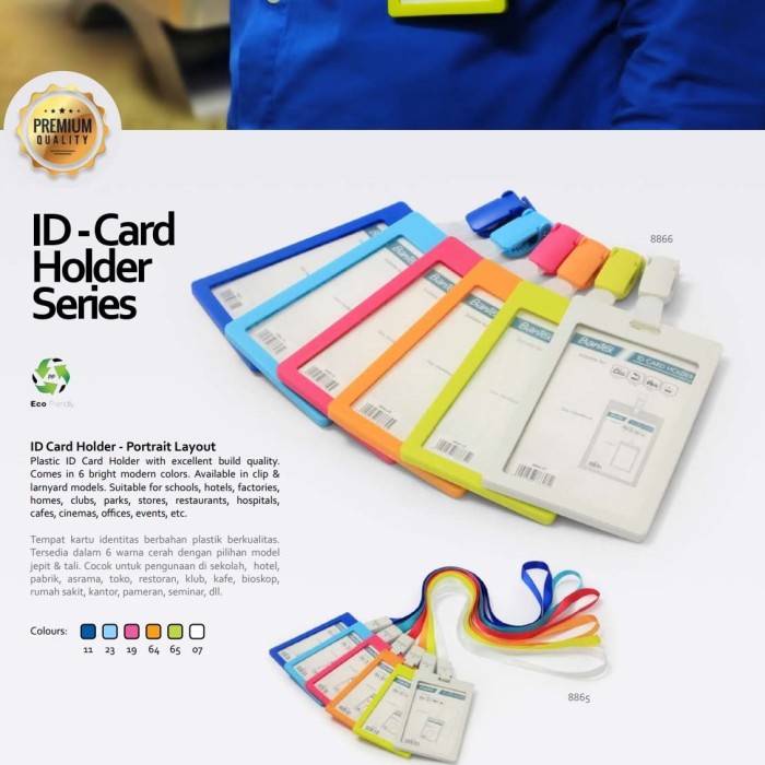 

Gilaa!!! Id Card Holder Bantex 8865/8866 (Portrait/Berdiri) Promo