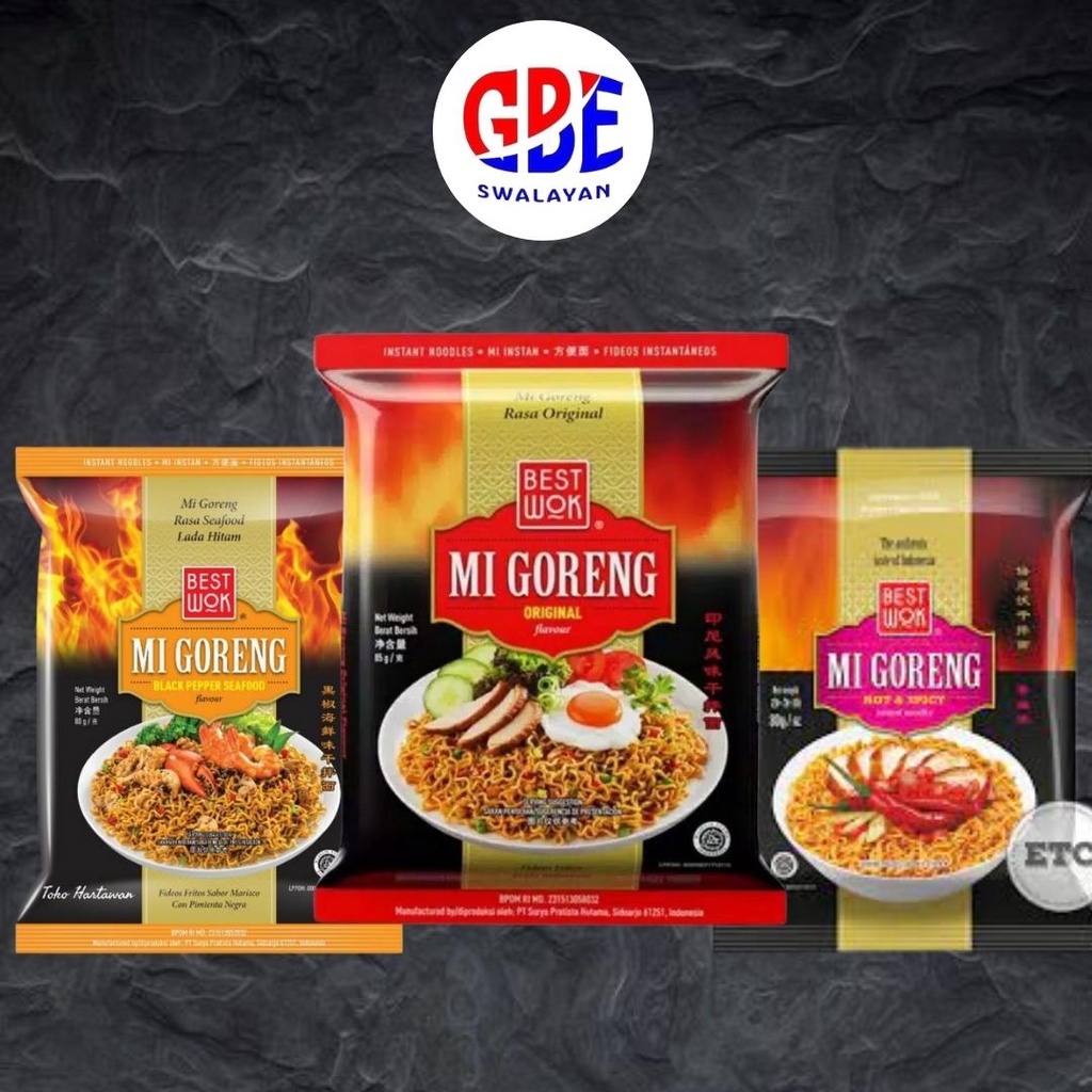 

Mie Best Wok | ORIGINAL | HOT & SPICY | BLACKPEPPER SEAFOOD