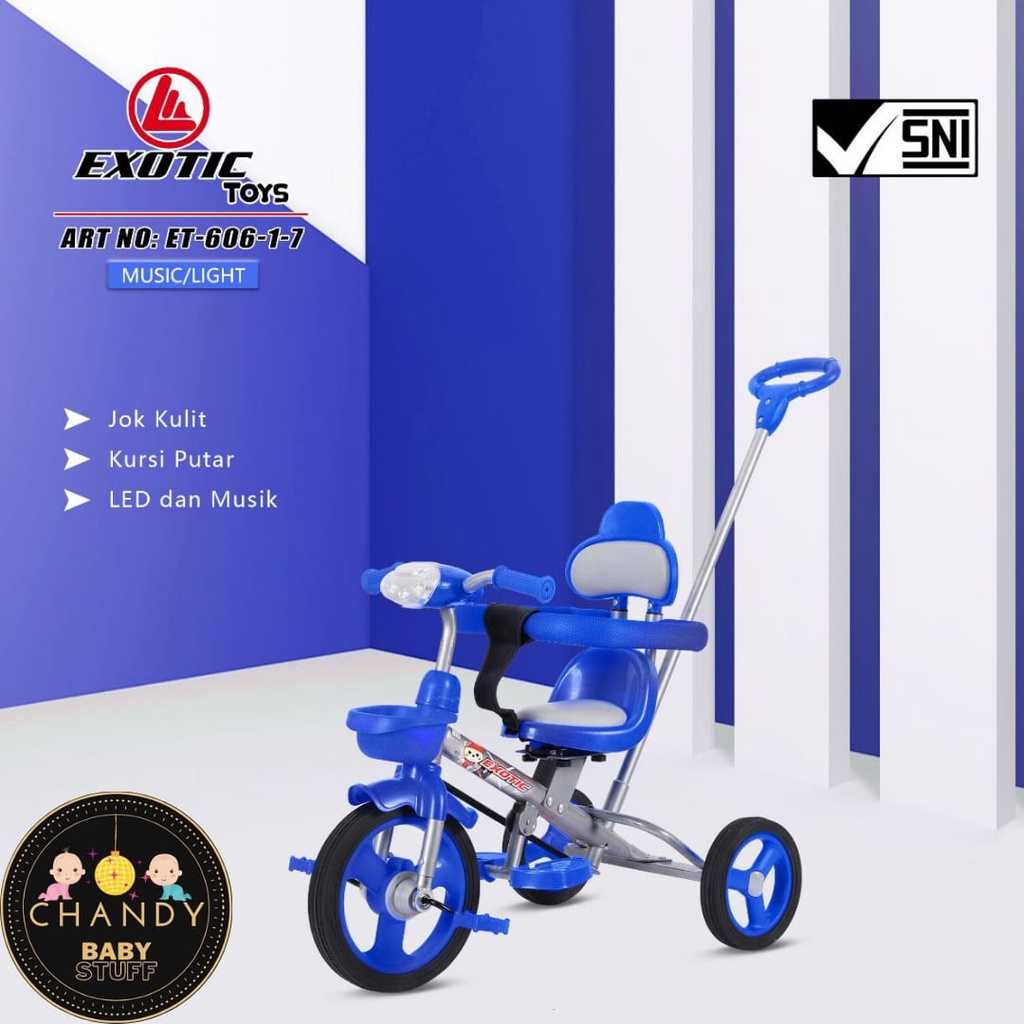 SEPEDA ANAK TRICYCLE RODA TIGA EXOTIC ET 606-1-7