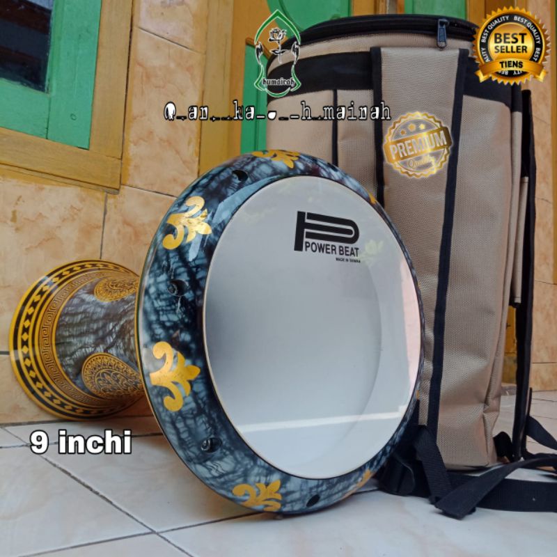 darbuka 9 inchi  powerbeat motif terbaru berkualitas