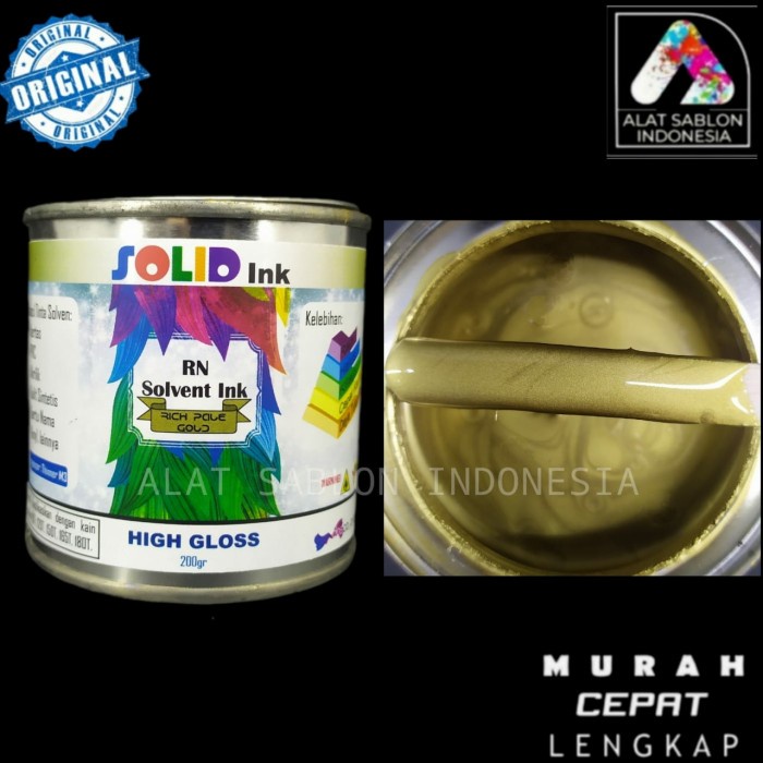 

Diskon Tinta Sablon Plastik 200Gr Rich Pale Gold Hdpe Pe Pp Solvent Based Terbatas