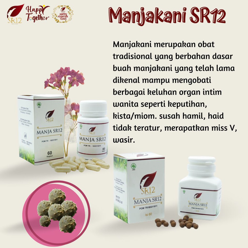 

SR12 MANJAKANI ACEH HERBAL / PELANCAR HAID AMPUH / OBAT KEPUTIHAN / MANJAKANI / MENGENCANGKAN OTOT MRS V / PROMIL / JAMU