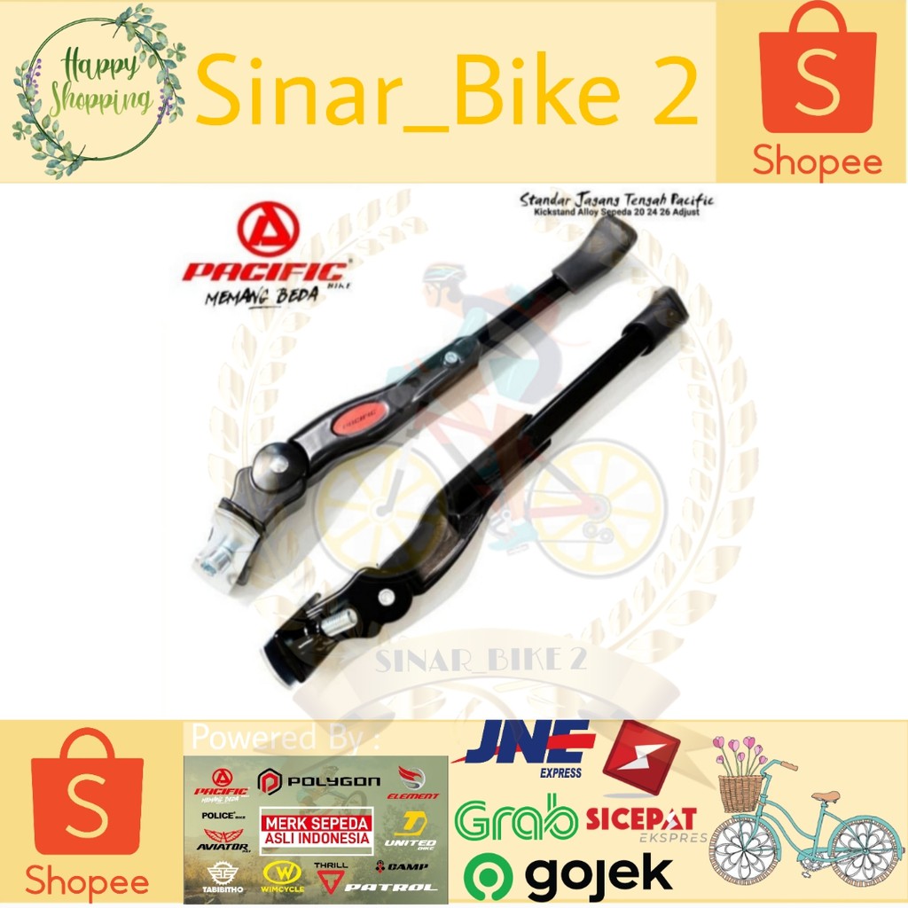 Standar Tengah Pacific Alloy Bisa Untuk Bmx,Mtb,Balap