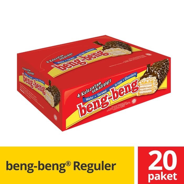 

Wafer-Biskuit- Beng Beng Chocolate Crispy Wafer ( 1 Box Isi 20 Pcs ) -Biskuit-Wafer.