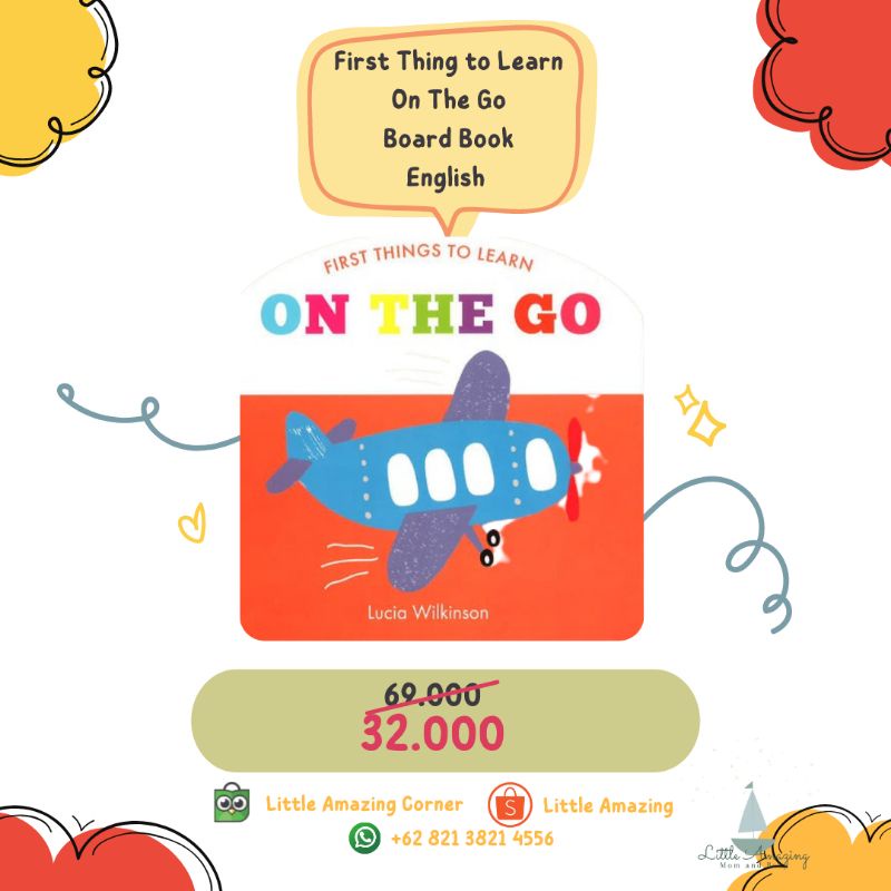 Buku Import Anak Curved Board Book First Thing to Learn: On The Go