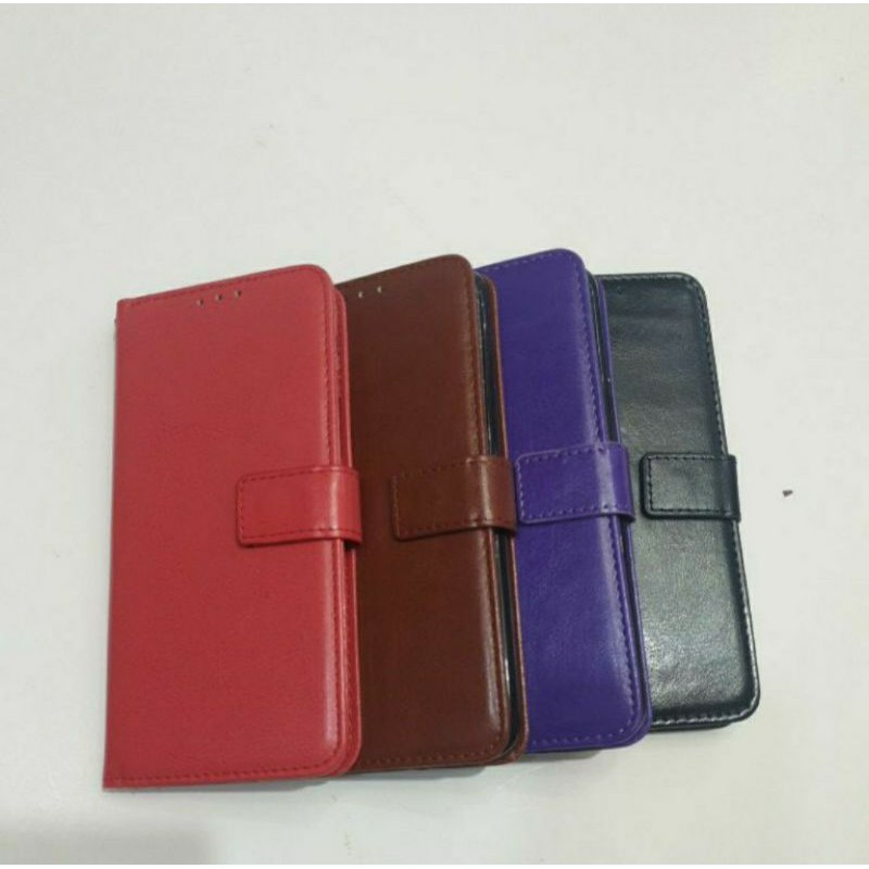 case infinix Hot 10 ,Hot 9 play ,Note 8 sarung dompet flipcase buka tutup