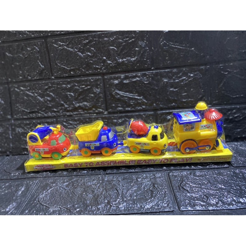 Mainan Magnetic Train / Mainan Kereta Api Magent ( Train Edu Toys/FREE BUBBLEWRAP)