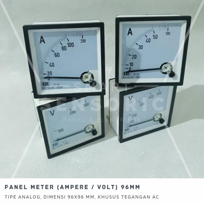 Panel Ampere Meter Analog SF-96 96x96 10A,20A,30A,40A,50A CT 50-800A