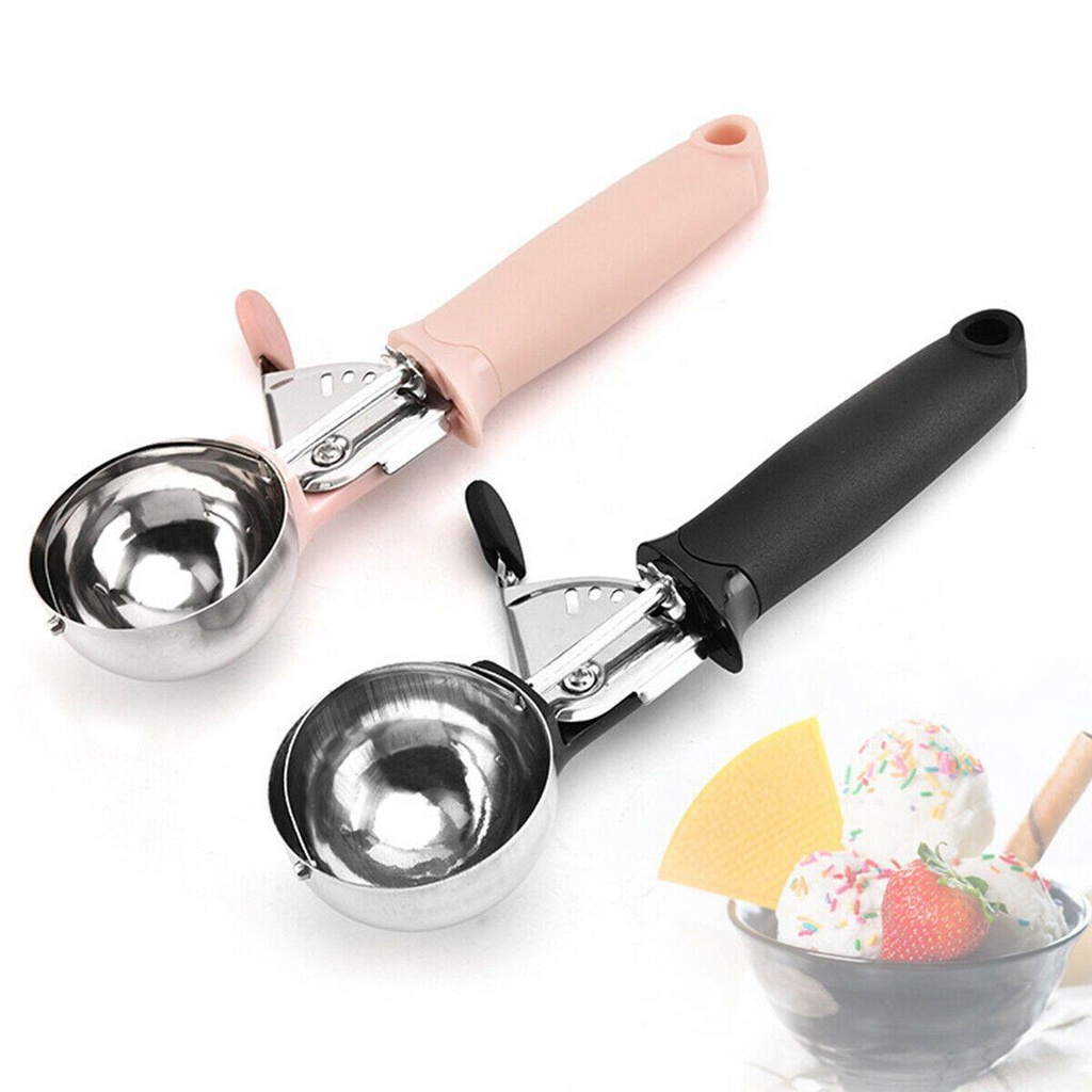 Wonder Ice Cream Scoop Stainless Steel Ice Ball Maker Metal Cookie Scooper Sendok Bola