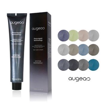 AUGEAO hair color cream / cat pewarna rambut import ash abu-abu gray pastel rainbow