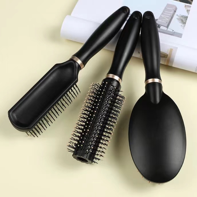 ED - SISIR RAMBUT ANTI KUSUT HITAM PREMIUM / SISIR ANTI KUSUT / SISIR PIJAT KESEHATAN PREMIUM QUALITY-2