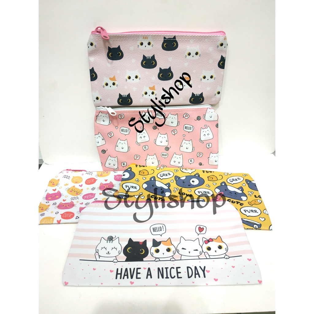

Kotak Pensil Dompet Motif Binatang, Tepak, Tempat Alat Tulis, Pencil Case Animal Print