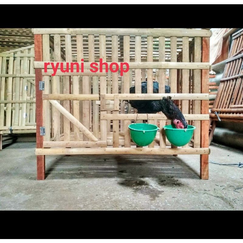 KANDANG BAMBU AYAM, KELINCI dll uk. 50x70 cm-2