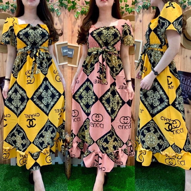 MIDI DRESS GCXCHNEL RIBBON 1008-67 / 1220-1