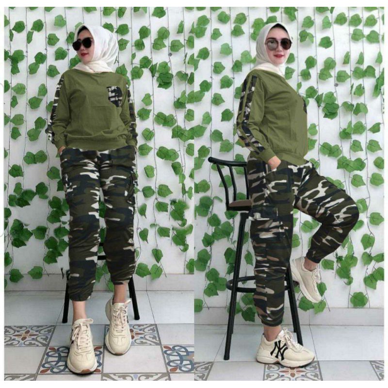 RR SETELAN ELONA Fashion Muslim Setelan Muslim Setelan Wanita Setelan Hijab Setelan Army Setelan Jog