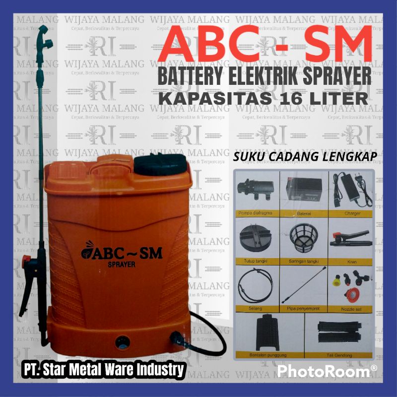 SPRAYER ELEKTRIK ABC SM / SPRAYER ELEKTRIK 16 LITER / SPRAYER ELEKTRIK MURAH / SPRAYER ELEKTRIK 16 L