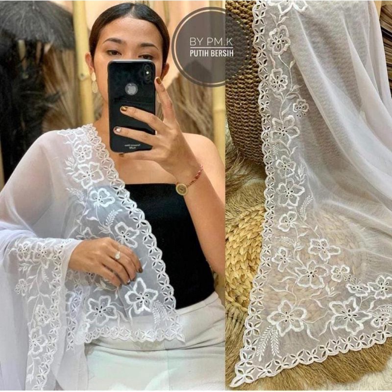 KEBAYA SUTRA BORDIR//KAIN LEMBARAN