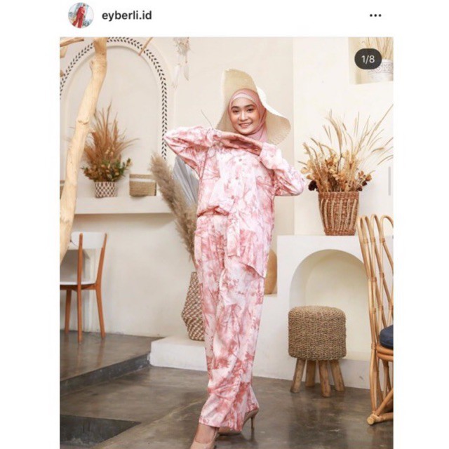 Preloved one set pajamas by EYBERLI