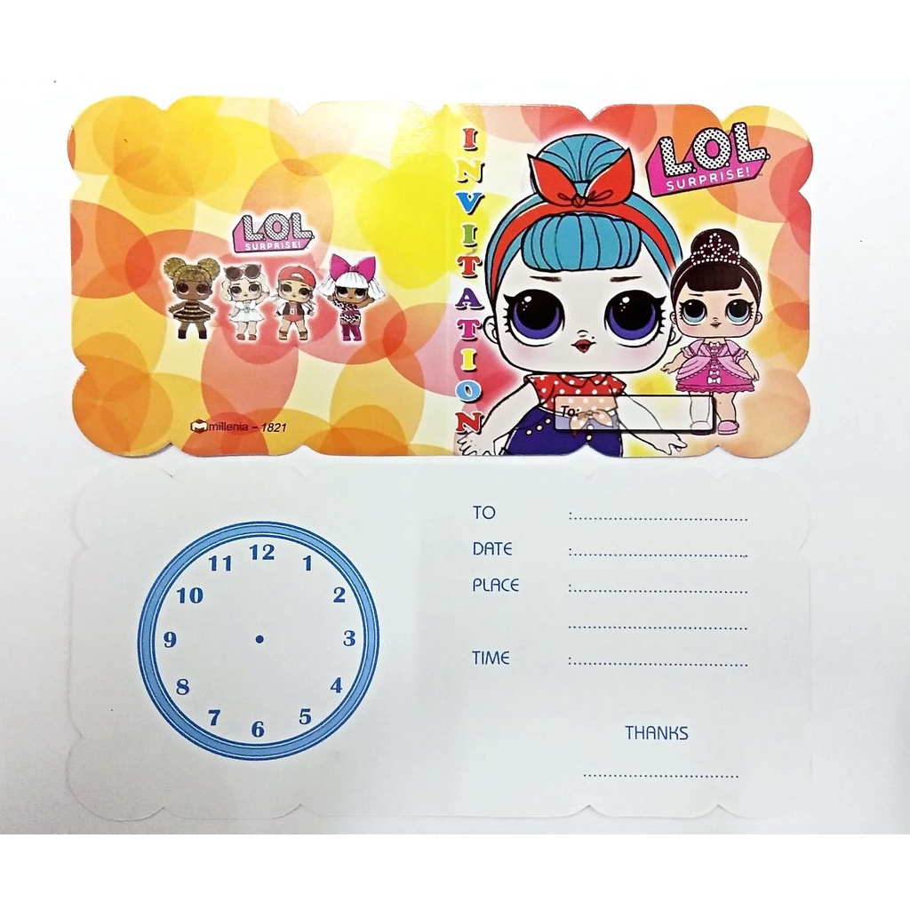 SURAT / KARTU UNDANGAN ULANG TAHUN ANAK ANAK