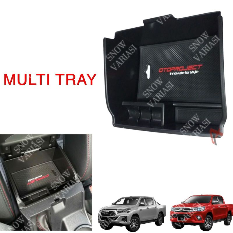 Center Multi Tray Console Box All New Hilux 2016 2020 2022 UP