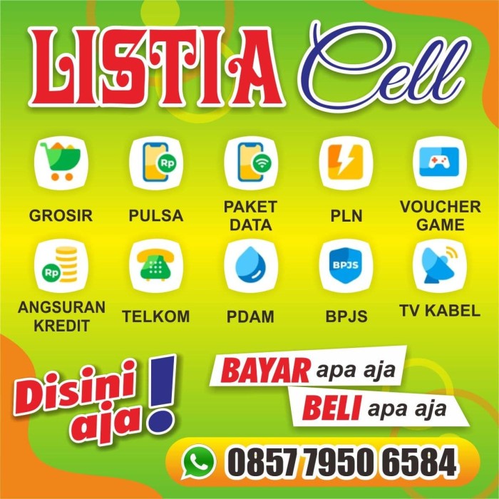 

[RESTOCK] SPANDUK JUAL PULSA 1 X 1 METER