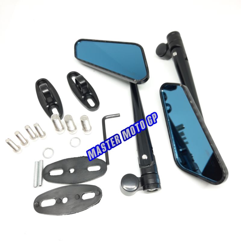 spion circuit carbon black - Spion sircuit karbon hitam - kaca spion sepeda motor modifikasi Universal Spion circuit CNC babet RB Racebolt nmax Pcx adv lexi Vario125 Vario150 Vario160 Beat aerox Vixion cbr cb150 R25 R15