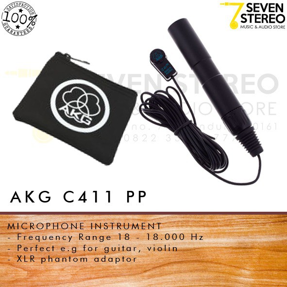 AKG C411 PP Microphone Condenser Mic Guitar Violin &amp; String Instrument