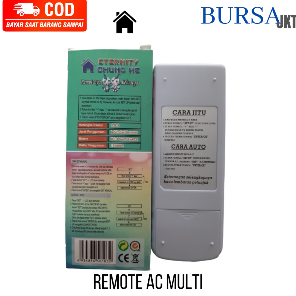 REMOTE AC MULTI CHINA MIRIP JOKER K8000TR