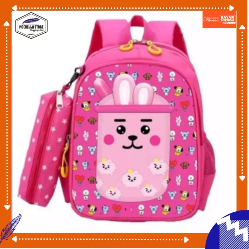 Mochillastore - Tas Sekolah Boba Tas Sekolah Anak Perempuan Tk - SD Tas Ransel Backpack Bisa COD Tas  Terlaris Termurah