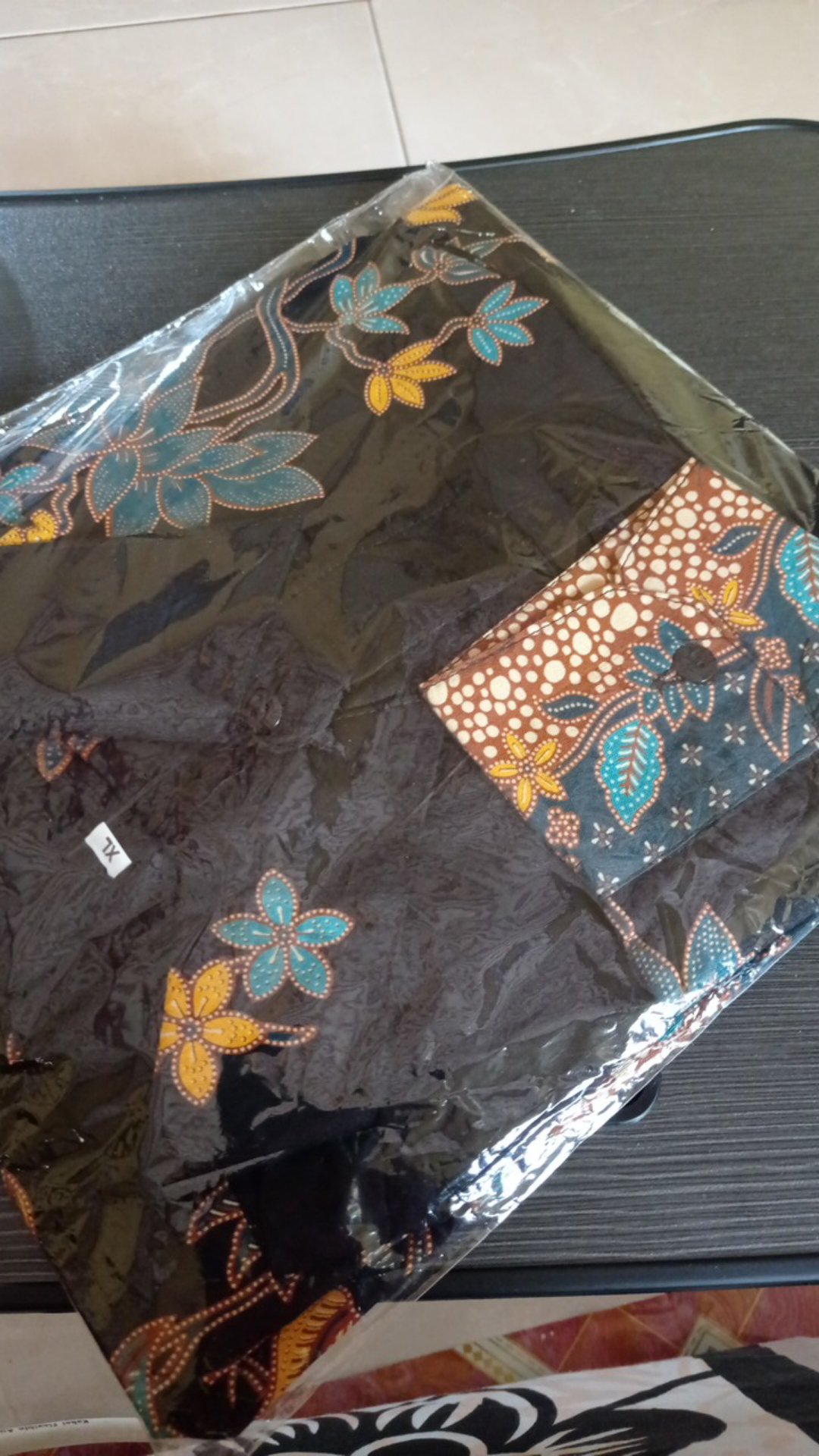 M-l-xl-xxl Batik Tunik Wanita Asj Sa Hrb026 Kenongo Pekalongan Sogan Tulis Batik Kerja Wanita Jumbo